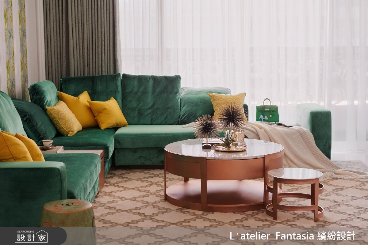 60坪新成屋(5年以下)＿新古典客廳案例圖片＿L′atelier Fantasia 繽紛設計＿繽紛_16之12