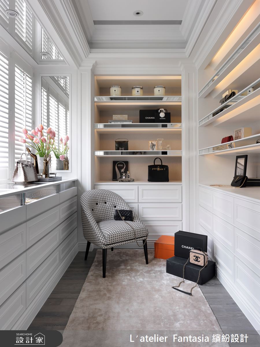 100坪中古屋(5~15年)＿新古典更衣間案例圖片＿L′atelier Fantasia 繽紛設計＿繽紛_33之19