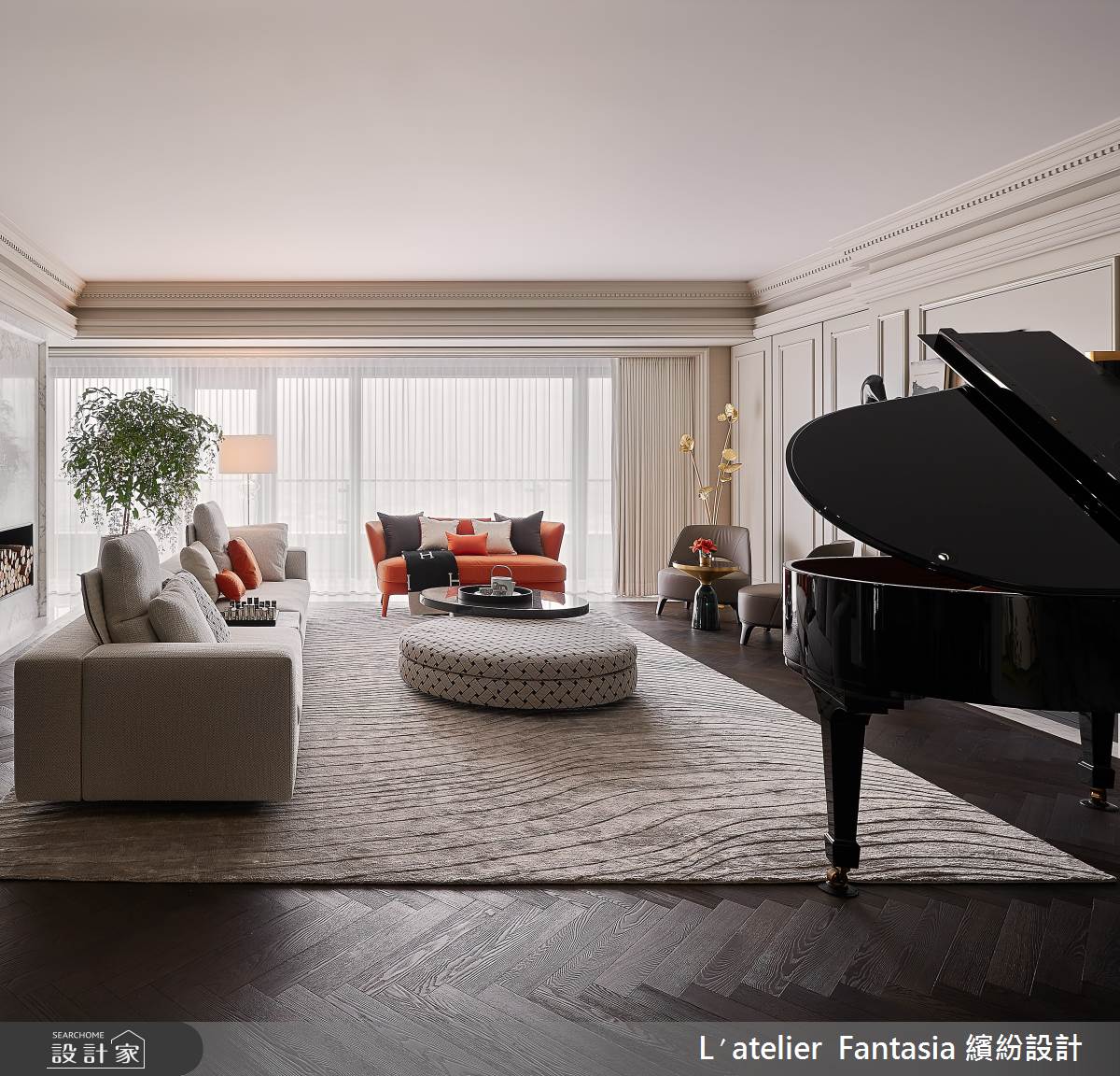 83坪新成屋(5年以下)＿新古典客廳案例圖片＿L′atelier Fantasia 繽紛設計＿繽紛_34之3