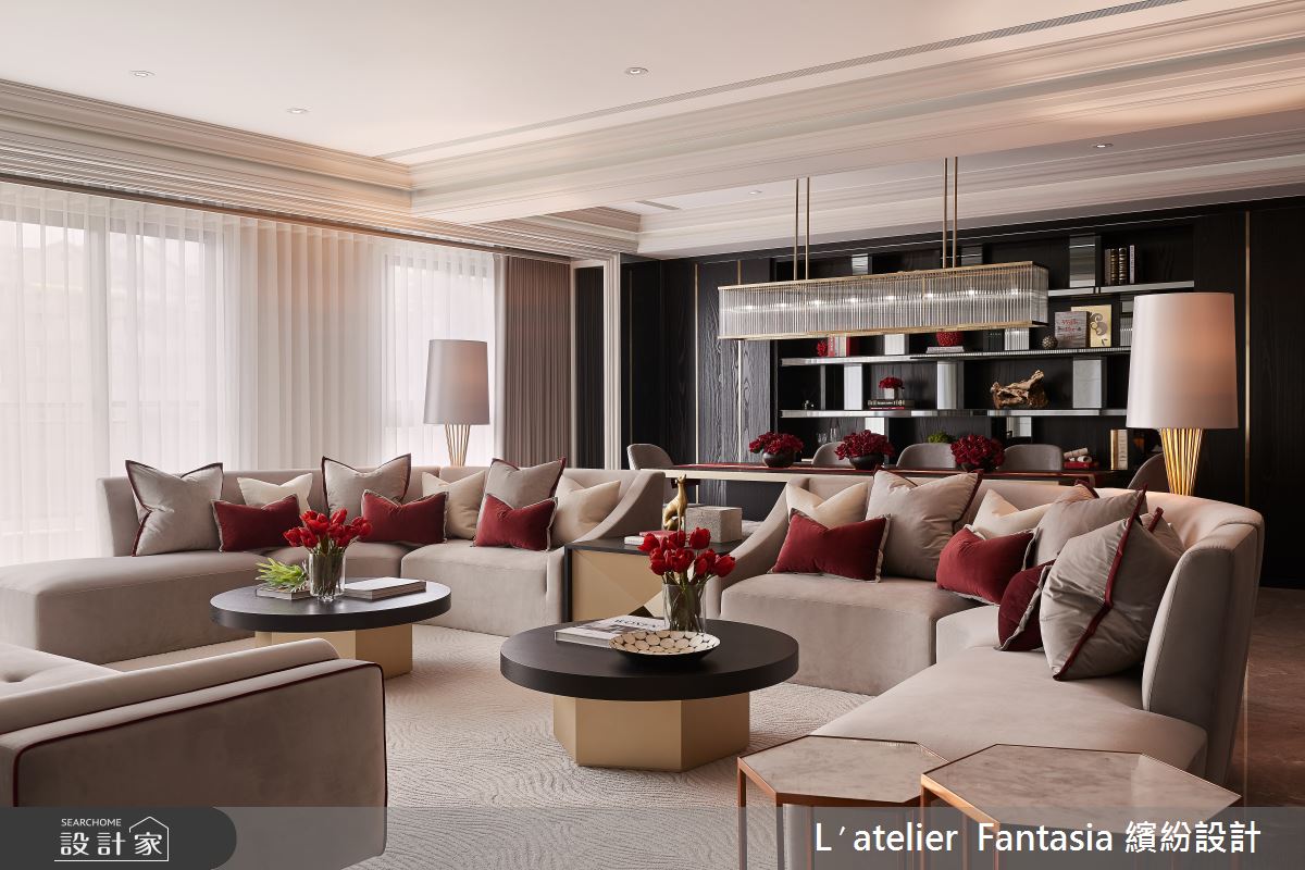 70坪新成屋(5年以下)＿新古典客廳案例圖片＿L′atelier Fantasia 繽紛設計＿繽紛_18之2