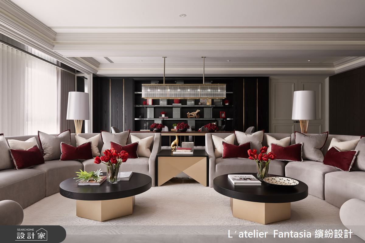 70坪新成屋(5年以下)＿新古典客廳案例圖片＿L′atelier Fantasia 繽紛設計＿繽紛_18之3