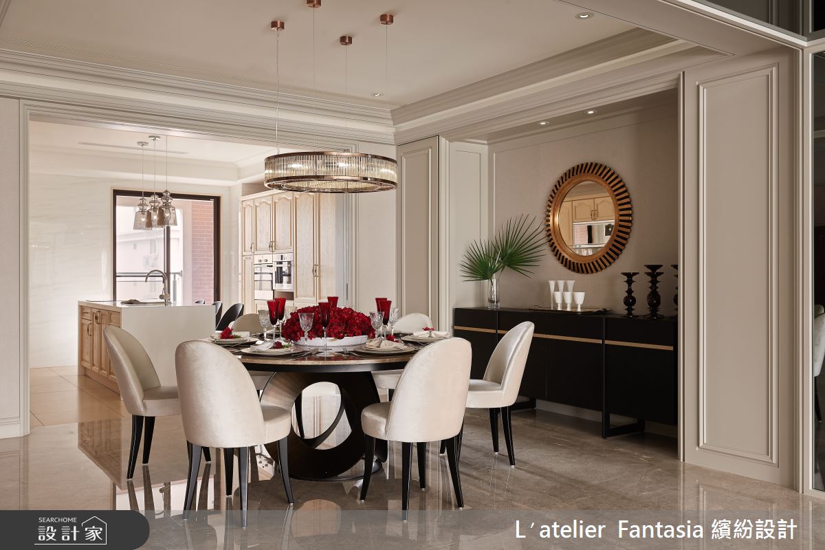 70坪新成屋(5年以下)＿新古典餐廳案例圖片＿L′atelier Fantasia 繽紛設計＿繽紛_18之10