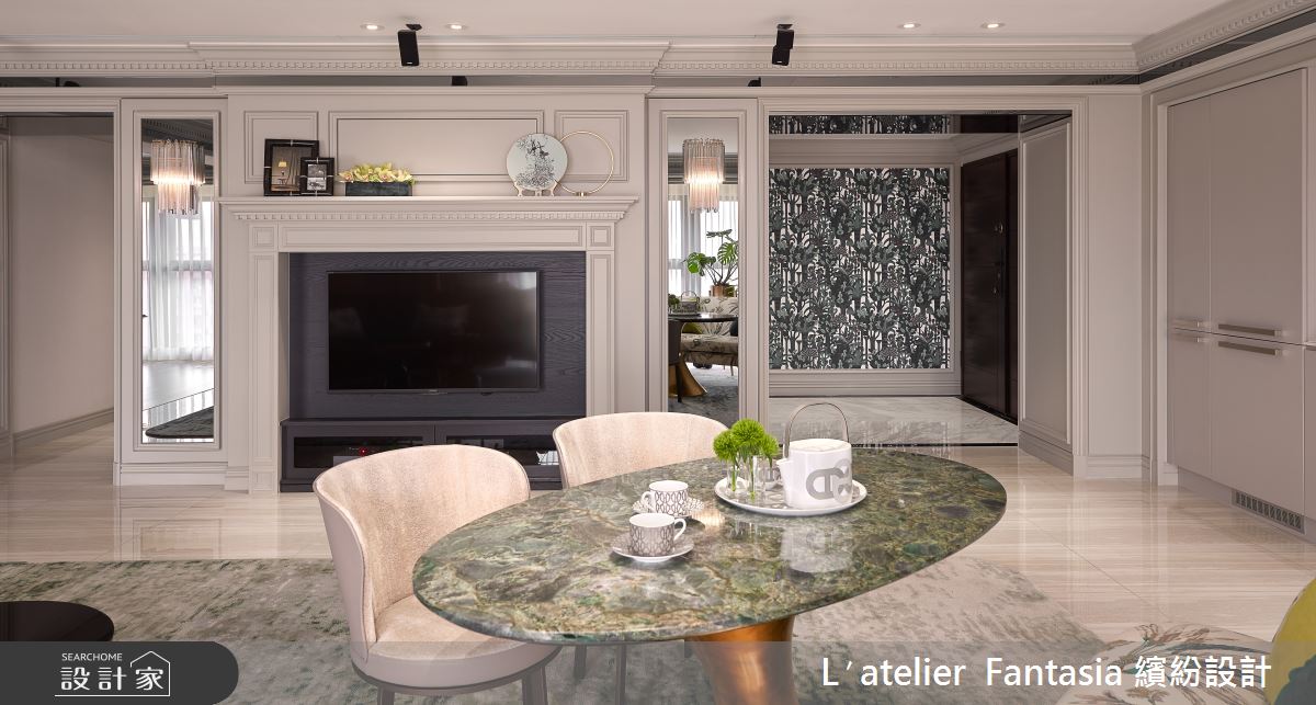 104坪新成屋(5年以下)＿奢華風客廳案例圖片＿L′atelier Fantasia 繽紛設計＿繽紛_20之9