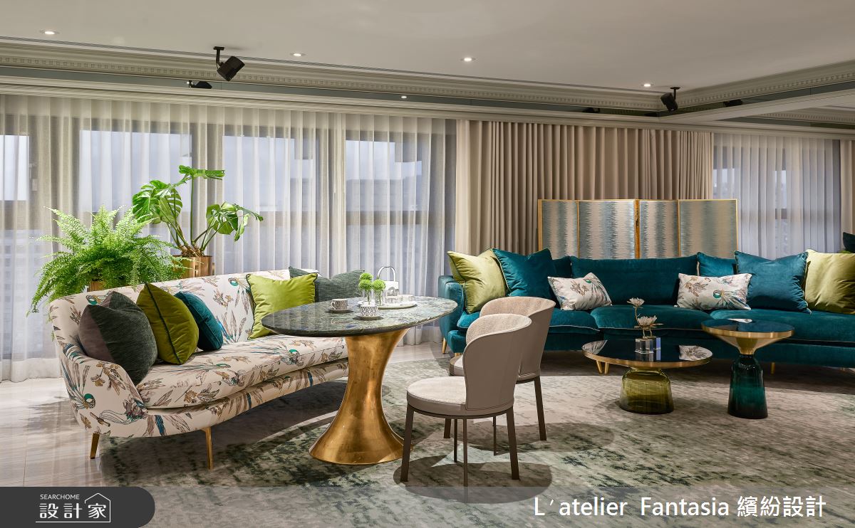104坪新成屋(5年以下)＿奢華風客廳案例圖片＿L′atelier Fantasia 繽紛設計＿繽紛_20之10