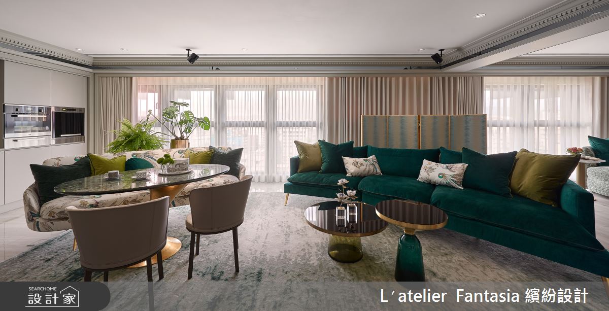 104坪新成屋(5年以下)＿奢華風客廳案例圖片＿L′atelier Fantasia 繽紛設計＿繽紛_20之12