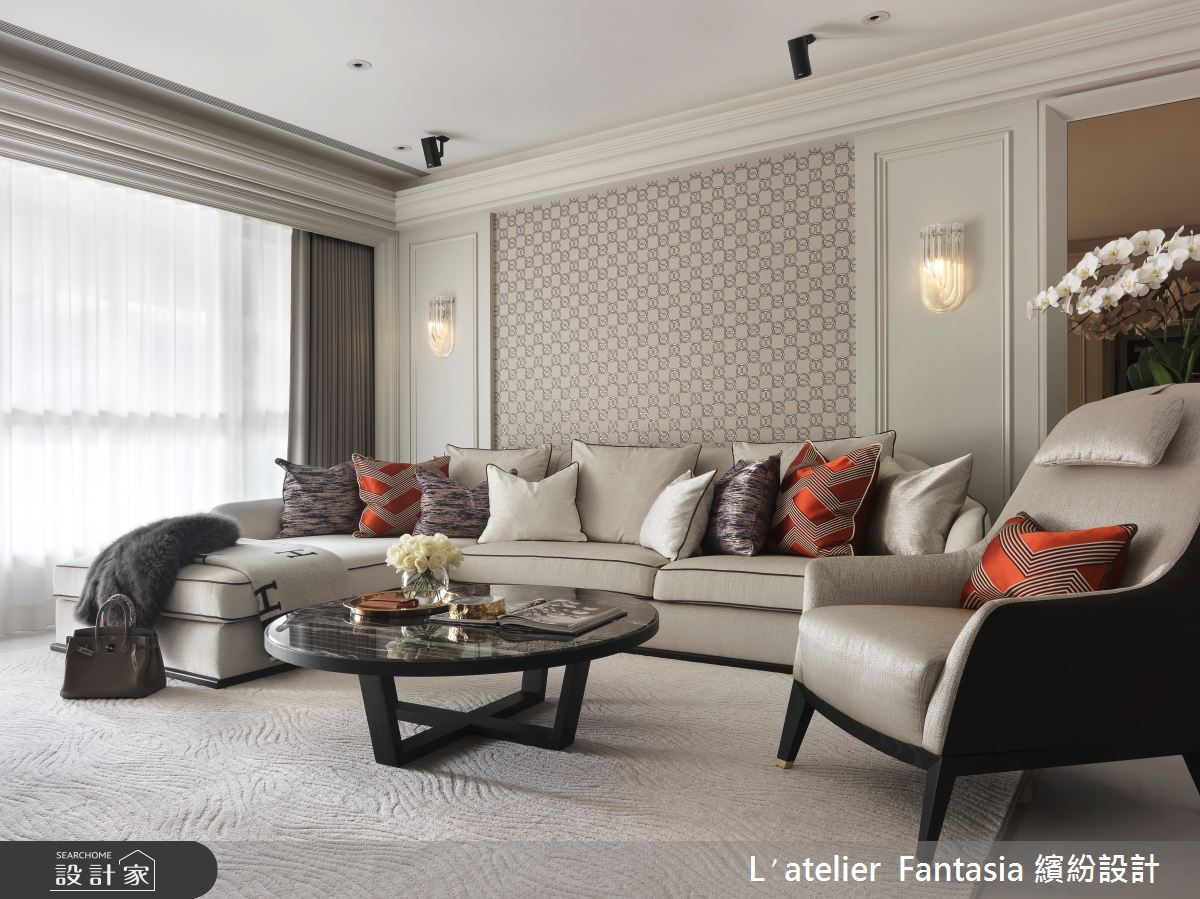 58坪新成屋(5年以下)＿新古典客廳案例圖片＿L′atelier Fantasia 繽紛設計＿繽紛_10之2
