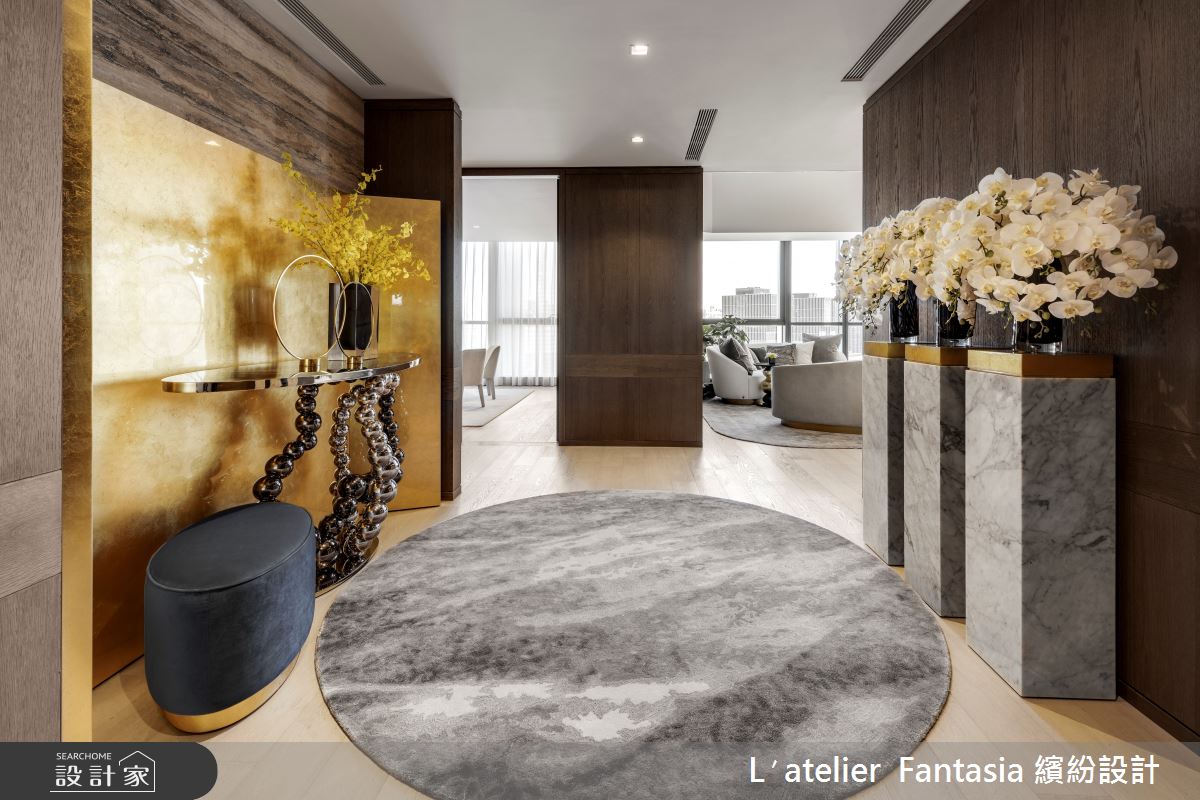 90坪新成屋(5年以下)＿飯店風玄關案例圖片＿L′atelier Fantasia 繽紛設計＿繽紛_27之2