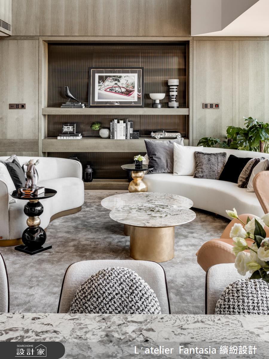 90坪新成屋(5年以下)＿飯店風客廳餐廳案例圖片＿L′atelier Fantasia 繽紛設計＿繽紛_27之6