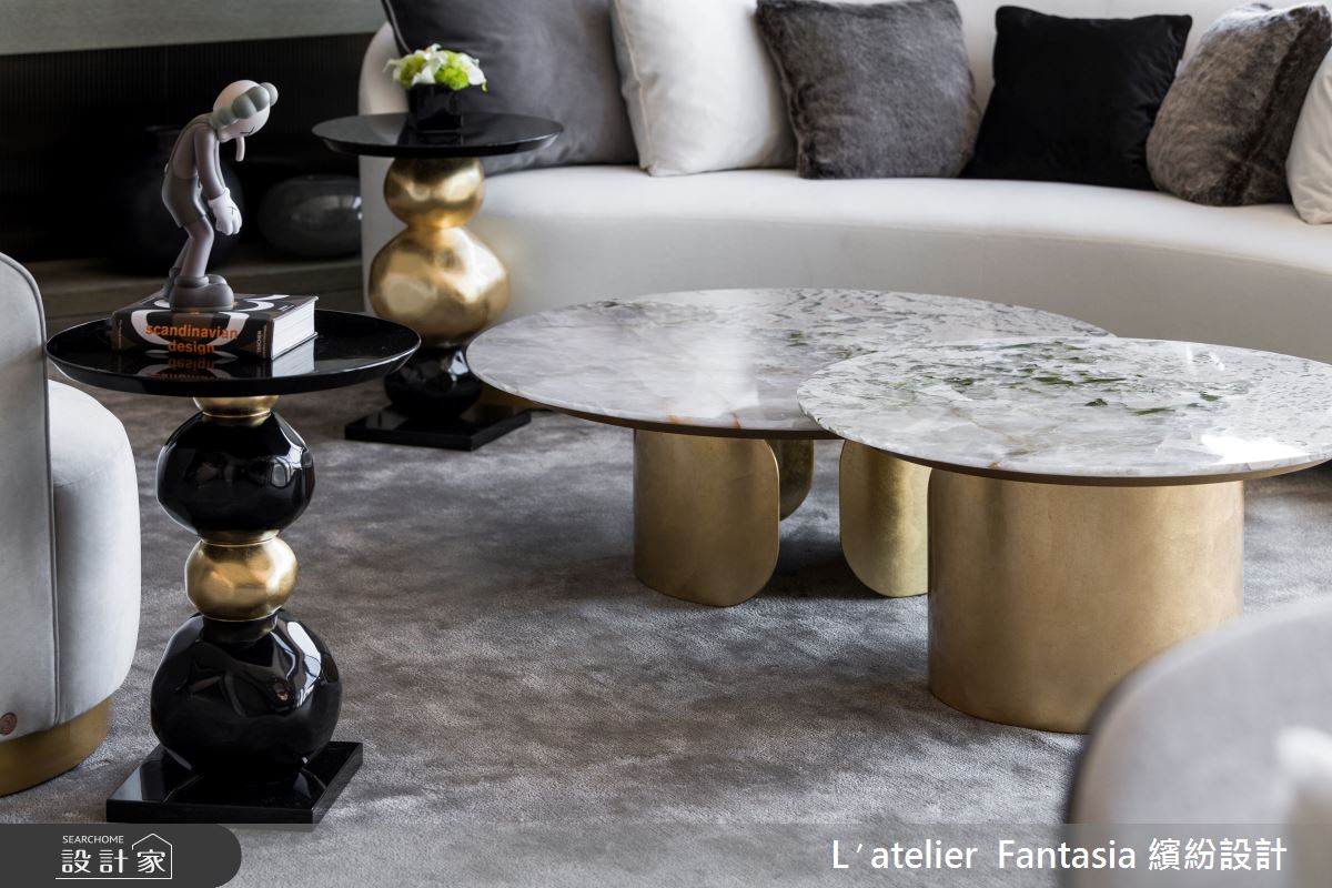 90坪新成屋(5年以下)＿飯店風客廳案例圖片＿L′atelier Fantasia 繽紛設計＿繽紛_27之7