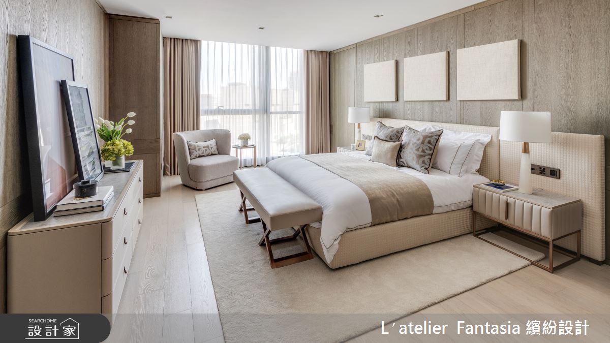 90坪新成屋(5年以下)＿飯店風臥室案例圖片＿L′atelier Fantasia 繽紛設計＿繽紛_27之16