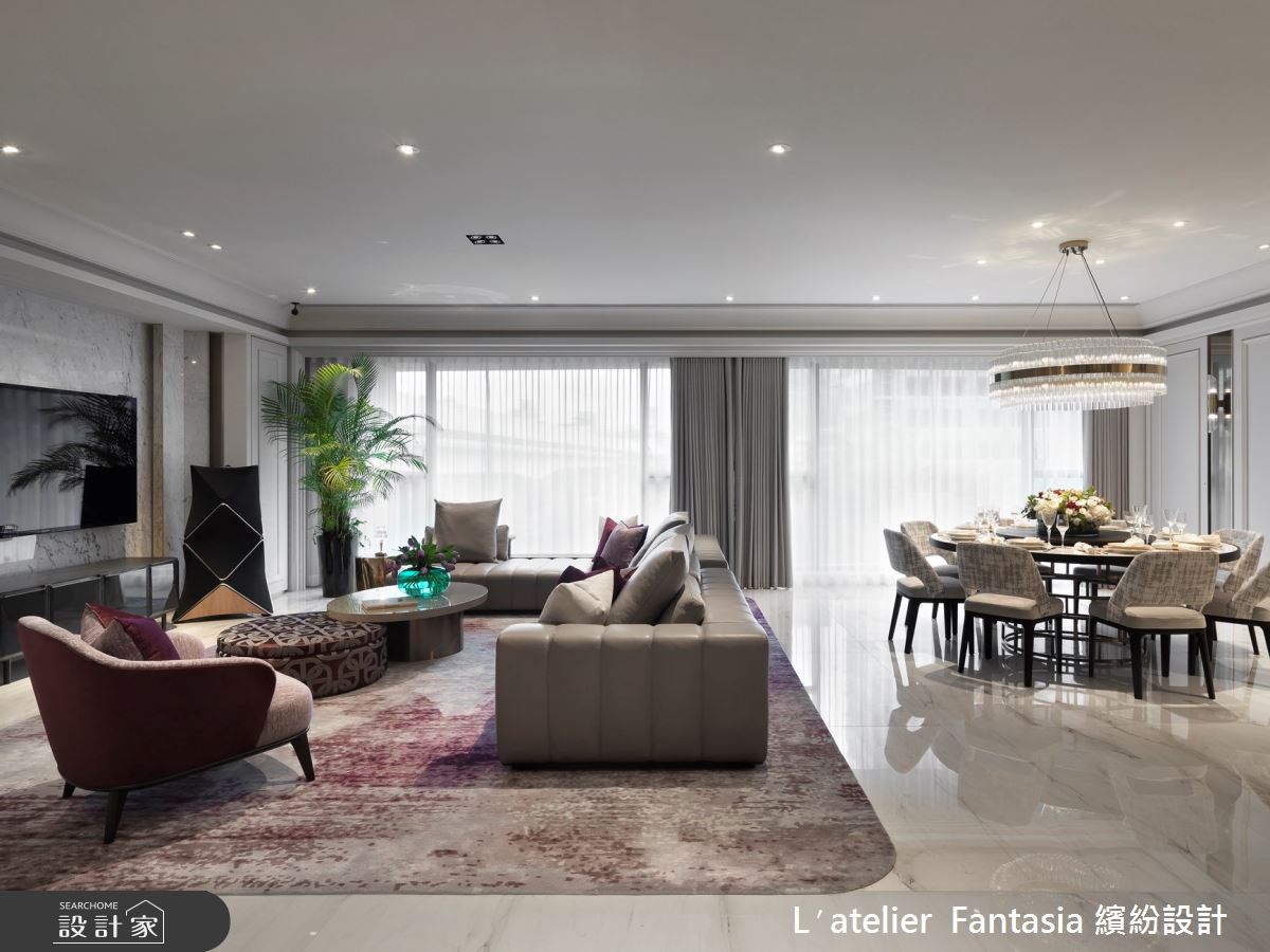 110坪新成屋(5年以下)＿新古典客廳餐廳案例圖片＿L′atelier Fantasia 繽紛設計＿繽紛_19之4