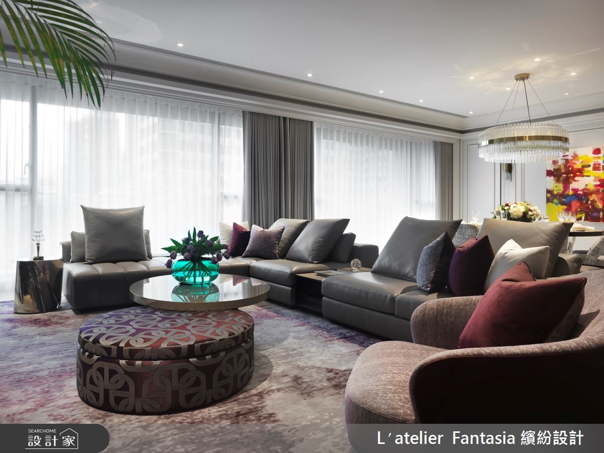 110坪新成屋(5年以下)＿新古典客廳案例圖片＿L′atelier Fantasia 繽紛設計＿繽紛_19之7