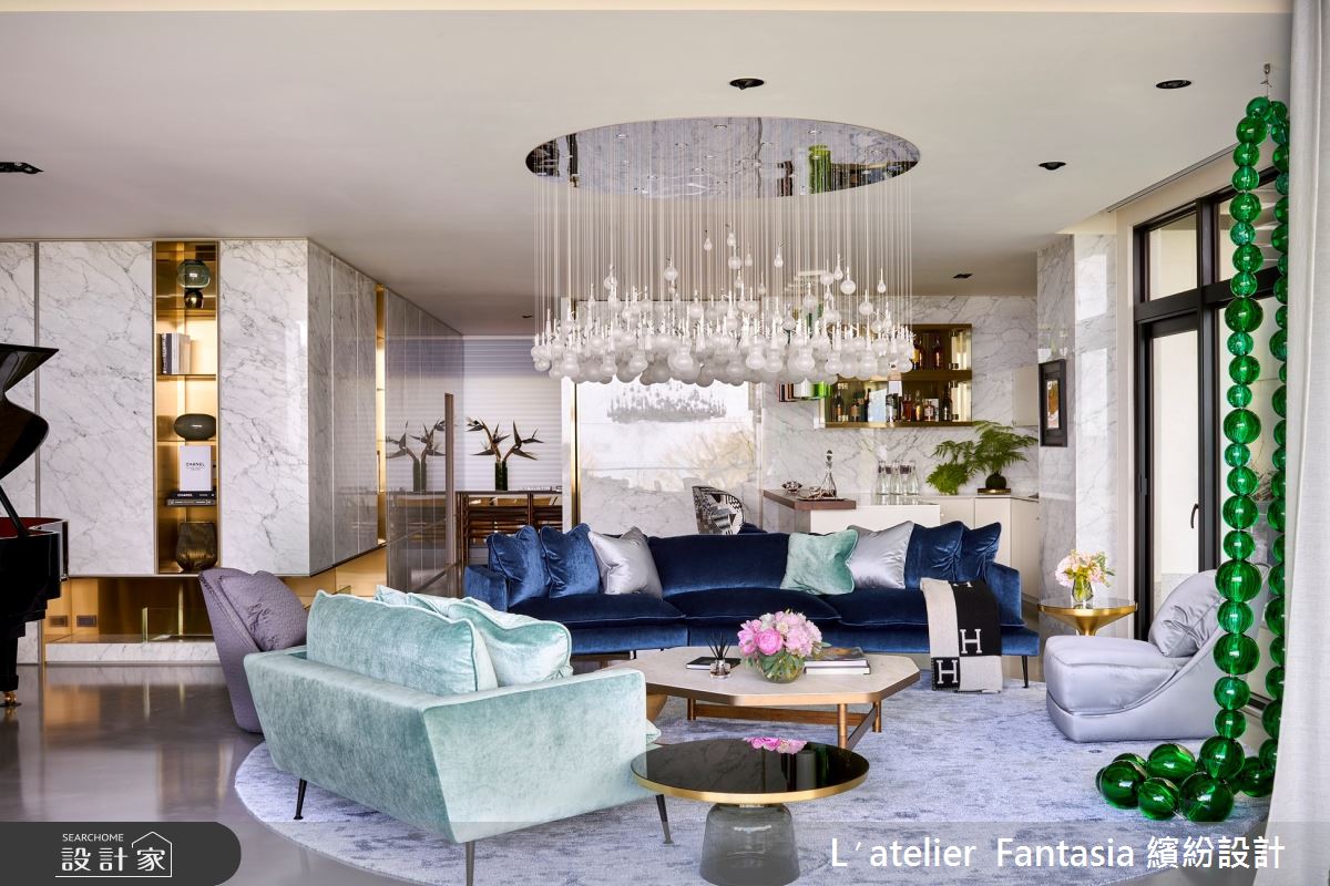 100坪新成屋(5年以下)＿新古典客廳案例圖片＿L′atelier Fantasia 繽紛設計＿繽紛_30之2