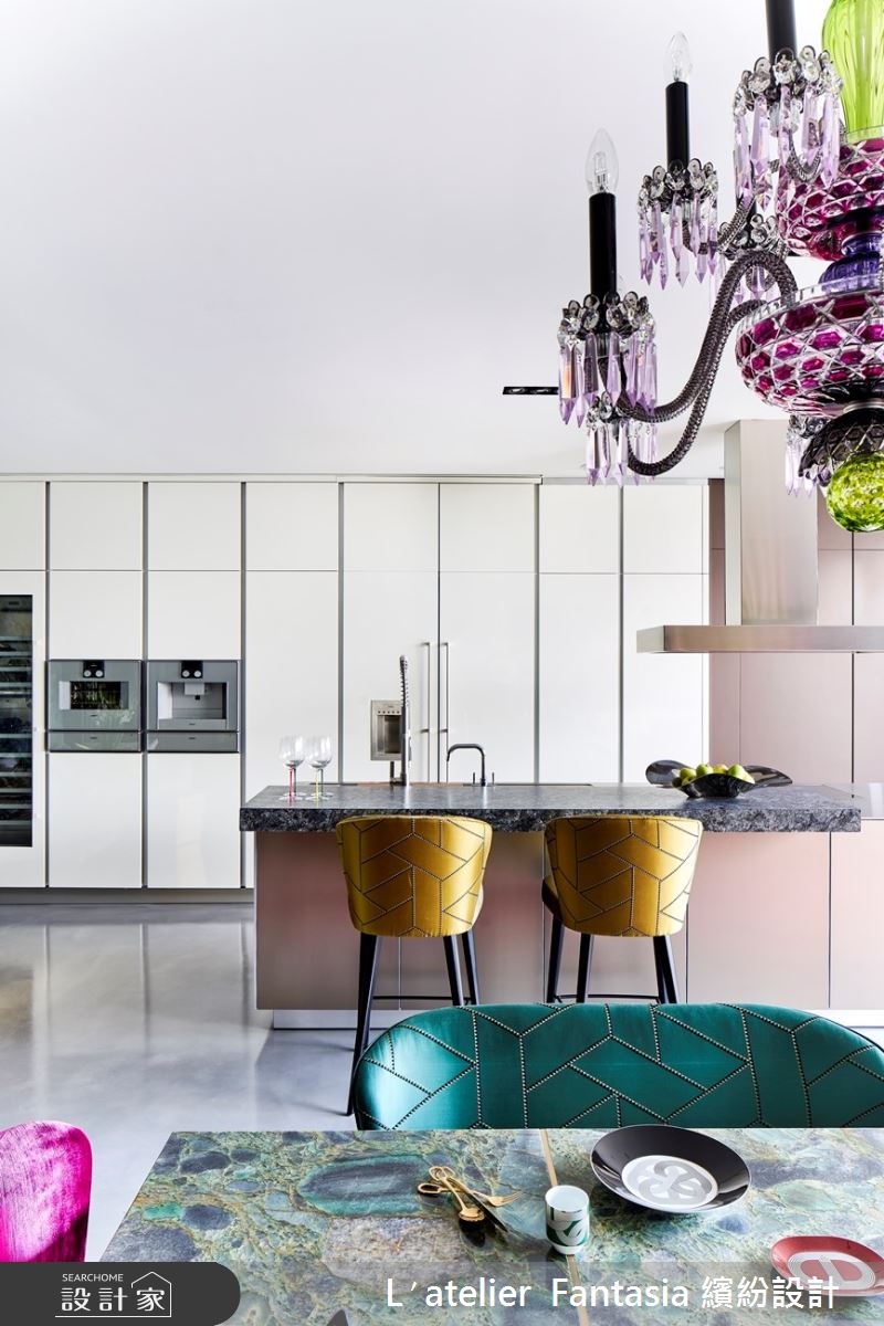 100坪新成屋(5年以下)＿新古典廚房中島案例圖片＿L′atelier Fantasia 繽紛設計＿繽紛_30之3