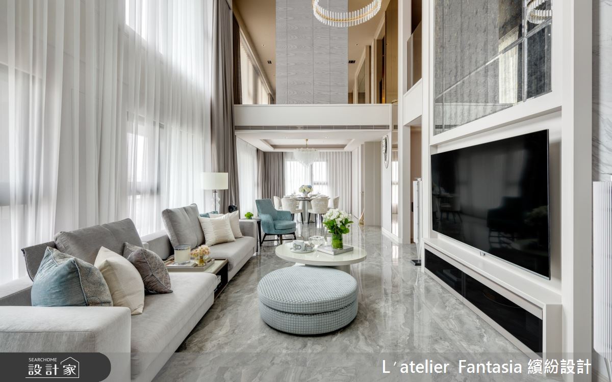 80坪新成屋(5年以下)＿新古典客廳案例圖片＿L′atelier Fantasia 繽紛設計＿繽紛_04之4