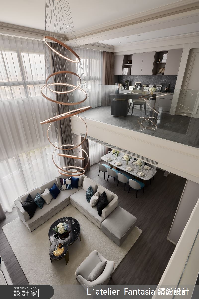 60坪新成屋(5年以下)＿新古典客廳餐廳書房案例圖片＿L′atelier Fantasia 繽紛設計＿繽紛_03之8