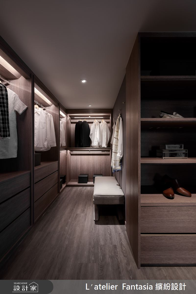 60坪新成屋(5年以下)＿新古典更衣間案例圖片＿L′atelier Fantasia 繽紛設計＿繽紛_03之12