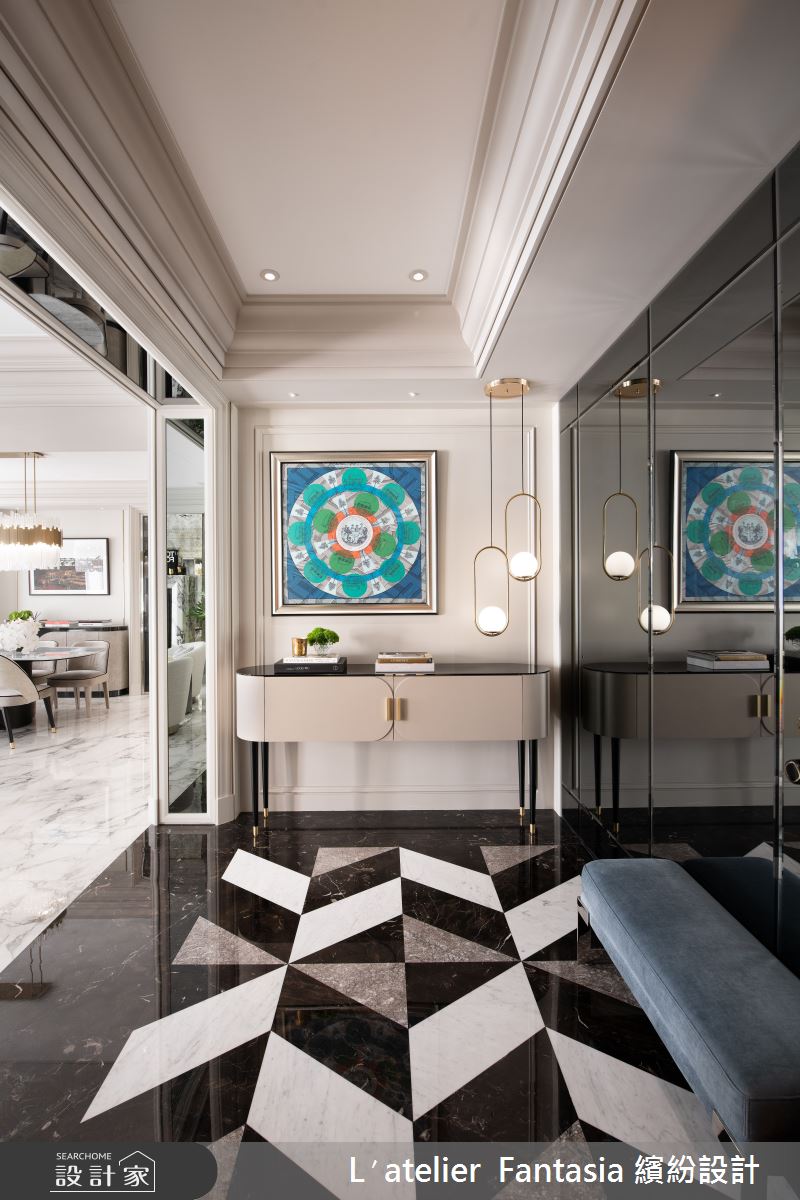 47坪中古屋(5~15年)＿新古典玄關案例圖片＿L′atelier Fantasia 繽紛設計＿繽紛_26之1