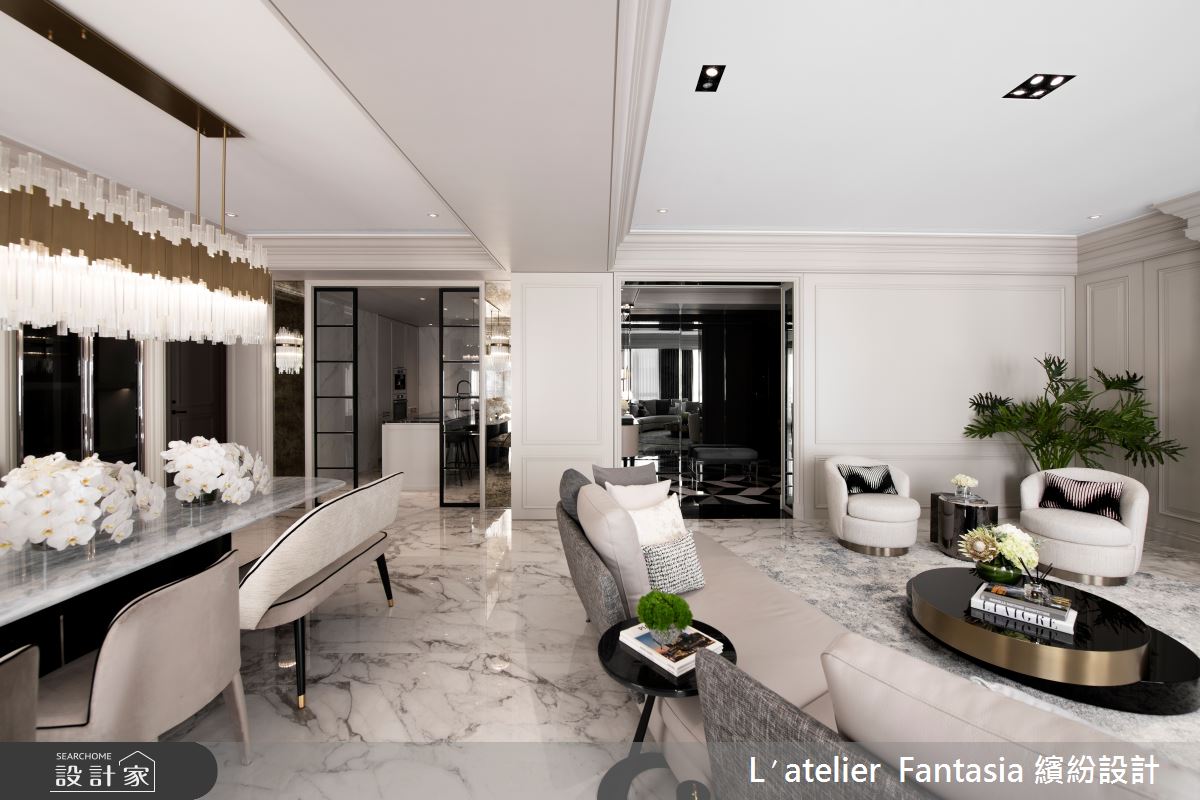 47坪中古屋(5~15年)＿新古典客廳餐廳案例圖片＿L′atelier Fantasia 繽紛設計＿繽紛_26之6