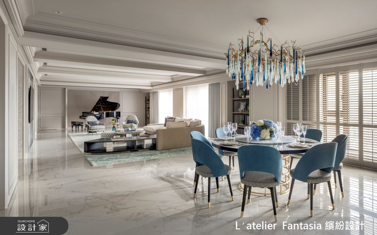 300坪新成屋(5年以下)＿豪宅風客廳餐廳案例圖片＿L′atelier Fantasia 繽紛設計＿繽紛_32之10
