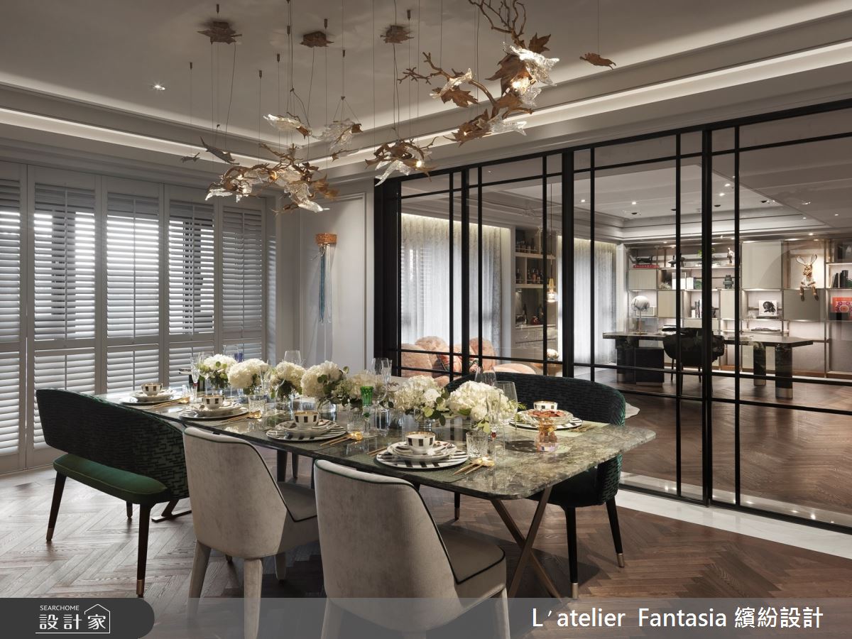 83坪新成屋(5年以下)＿豪宅風餐廳案例圖片＿L′atelier Fantasia 繽紛設計＿繽紛_29之9