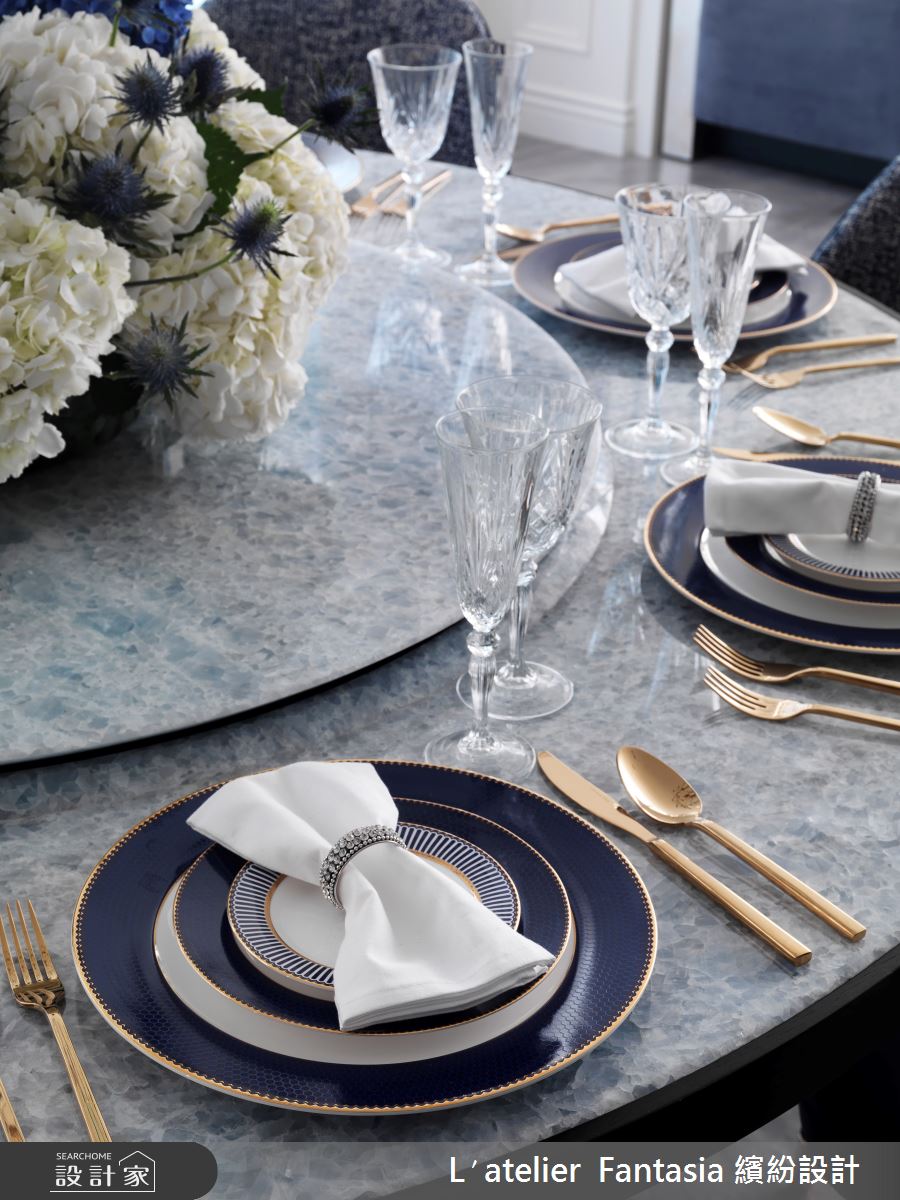 129坪新成屋(5年以下)＿奢華風餐廳案例圖片＿L′atelier Fantasia 繽紛設計＿繽紛_01之7