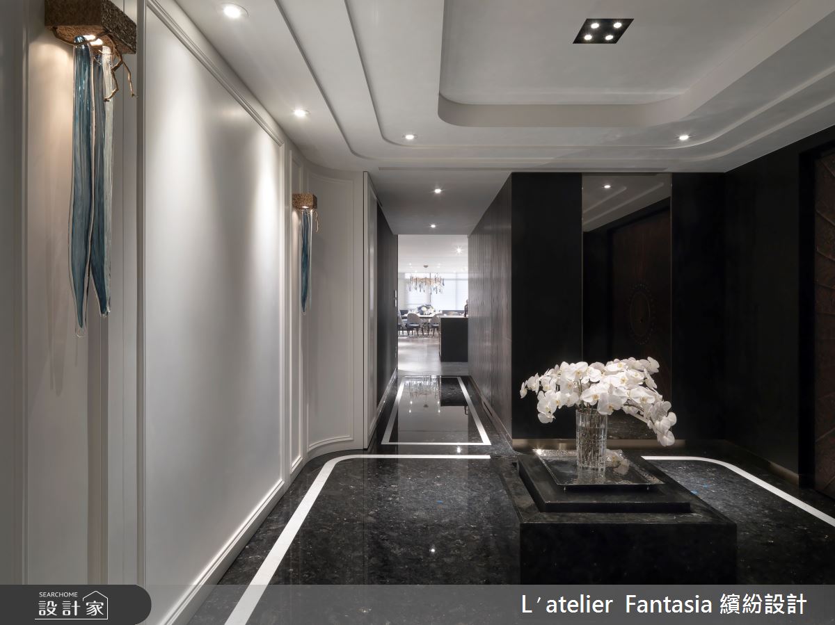 129坪新成屋(5年以下)＿奢華風走廊案例圖片＿L′atelier Fantasia 繽紛設計＿繽紛_01之4