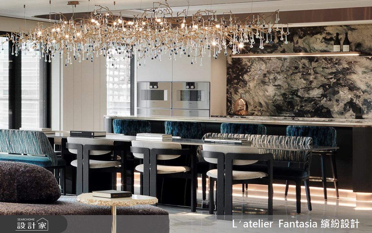112坪新成屋(5年以下)＿新古典餐廳廚房中島案例圖片＿L′atelier Fantasia 繽紛設計＿繽紛_40之5