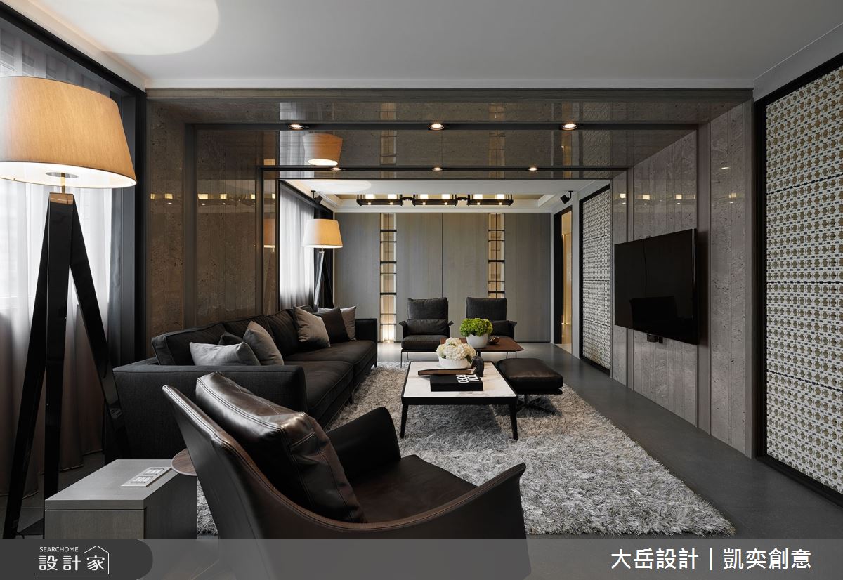 70坪老屋(16~30年)＿現代風客廳案例圖片＿大岳設計︱凱奕創意＿大岳_瑞安謐廊之3