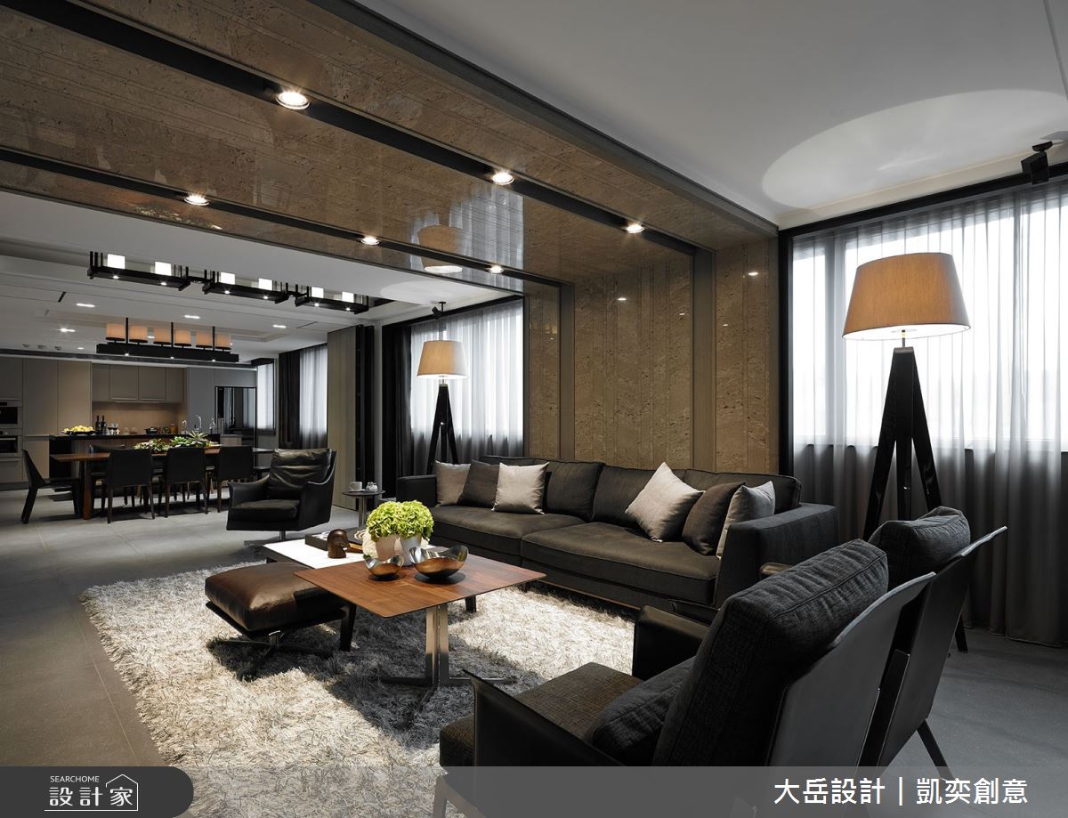 70坪老屋(16~30年)＿現代風客廳案例圖片＿大岳設計︱凱奕創意＿大岳_瑞安謐廊之5
