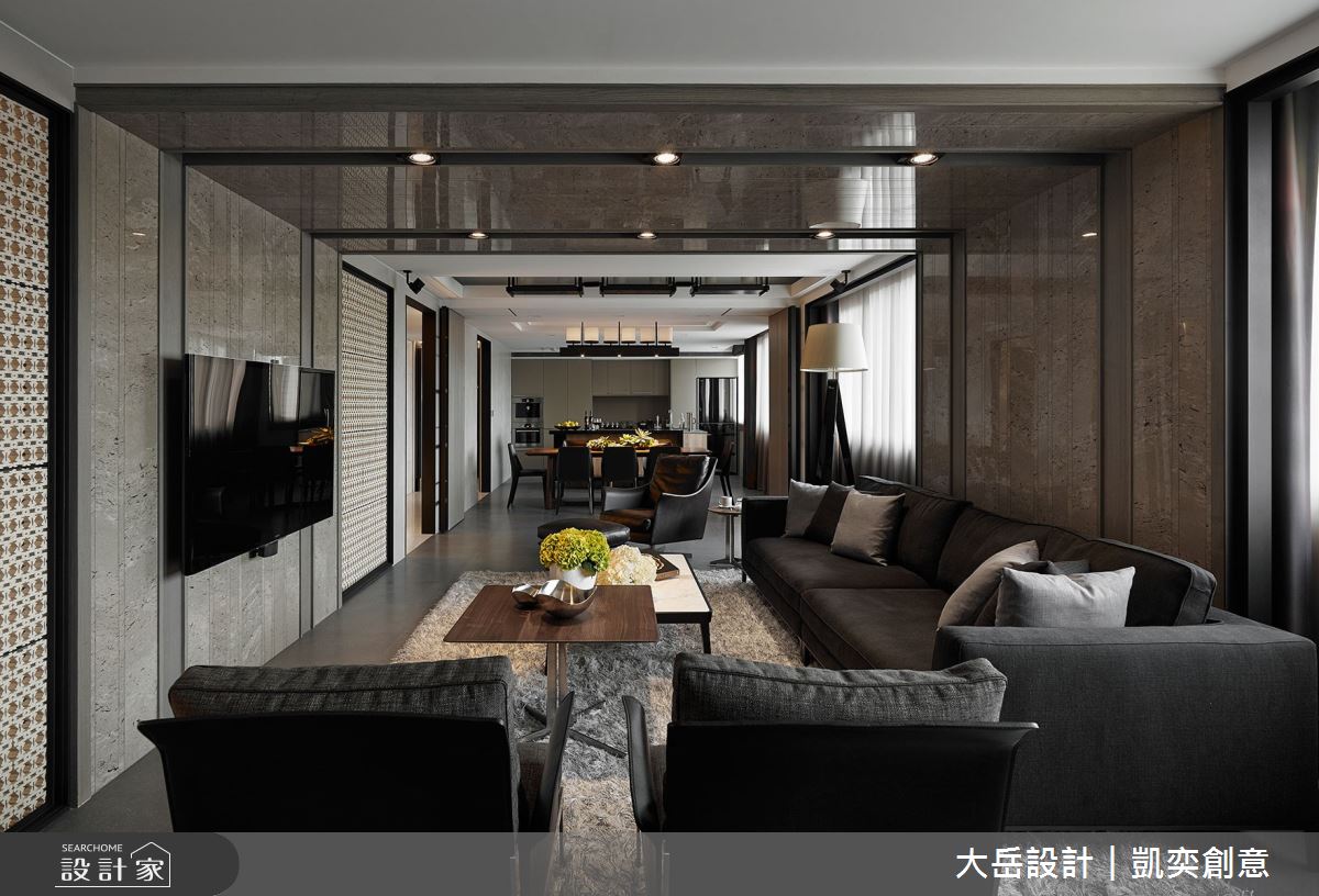 70坪老屋(16~30年)＿現代風客廳案例圖片＿大岳設計︱凱奕創意＿大岳_瑞安謐廊之9
