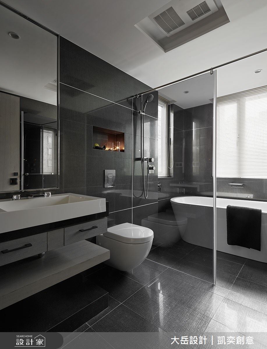 70坪老屋(16~30年)＿現代風浴室案例圖片＿大岳設計︱凱奕創意＿大岳_瑞安謐廊之16