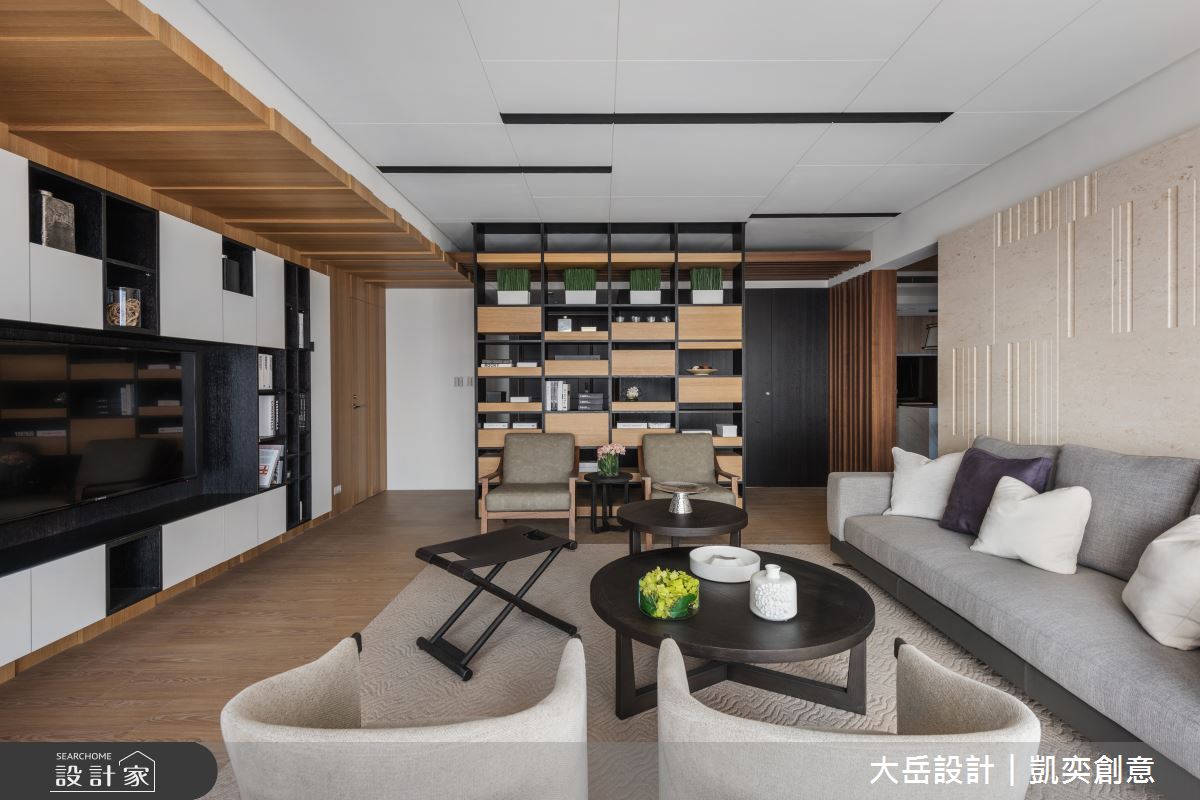 70坪新成屋(5年以下)＿混搭風客廳案例圖片＿大岳設計︱凱奕創意＿大岳_富都新紳之9