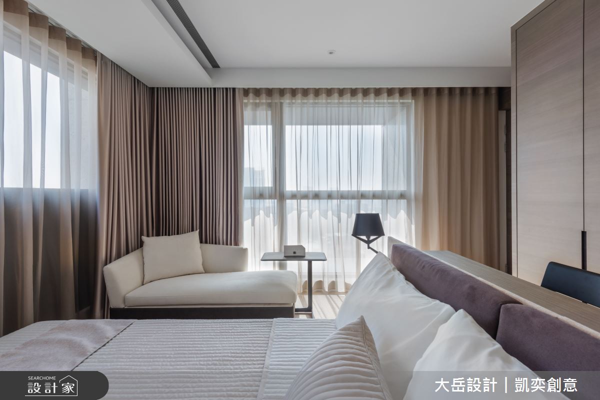 70坪新成屋(5年以下)＿混搭風臥室案例圖片＿大岳設計︱凱奕創意＿大岳_富都新紳之14