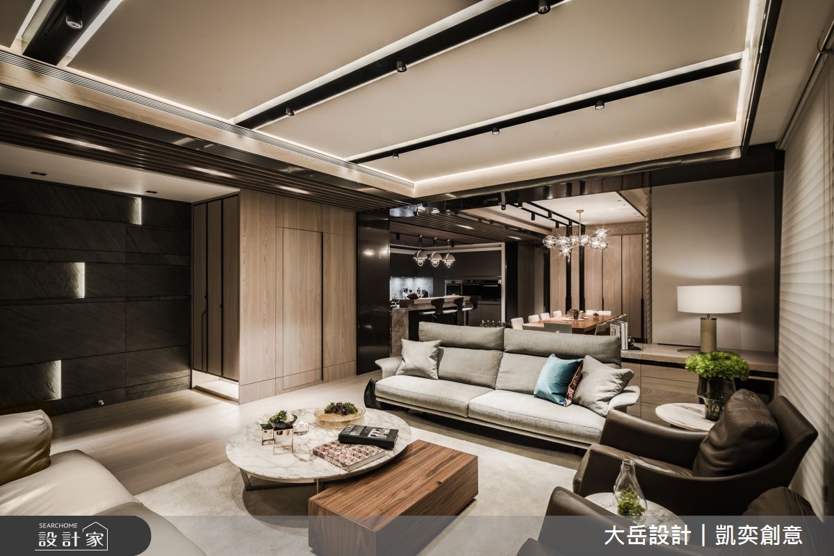 94坪預售屋＿現代風客廳案例圖片＿大岳設計︱凱奕創意＿大岳_璞真慶城之3