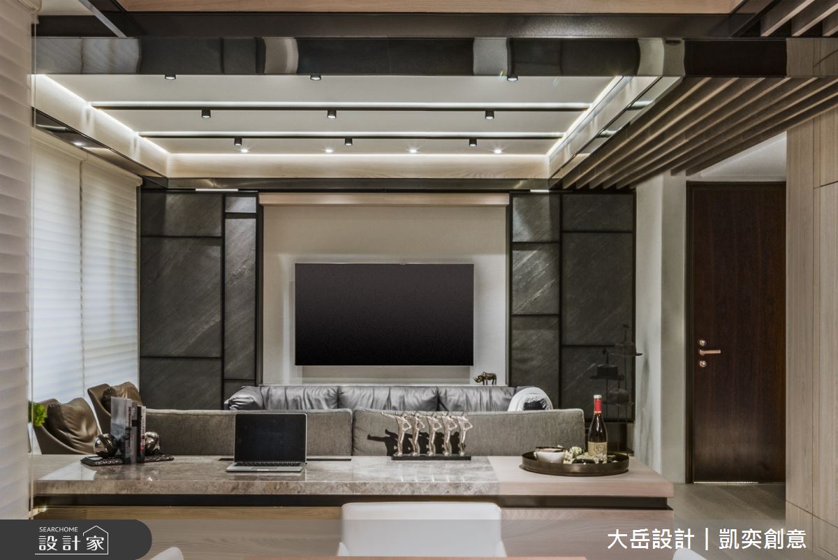 94坪預售屋＿現代風客廳案例圖片＿大岳設計︱凱奕創意＿大岳_璞真慶城之7