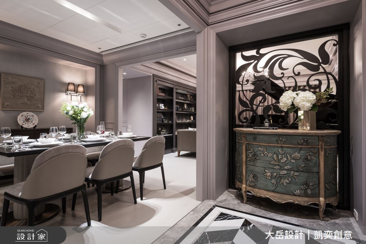 45坪新成屋(5年以下)＿新古典餐廳案例圖片＿大岳設計︱凱奕創意＿大岳_元大君品之2