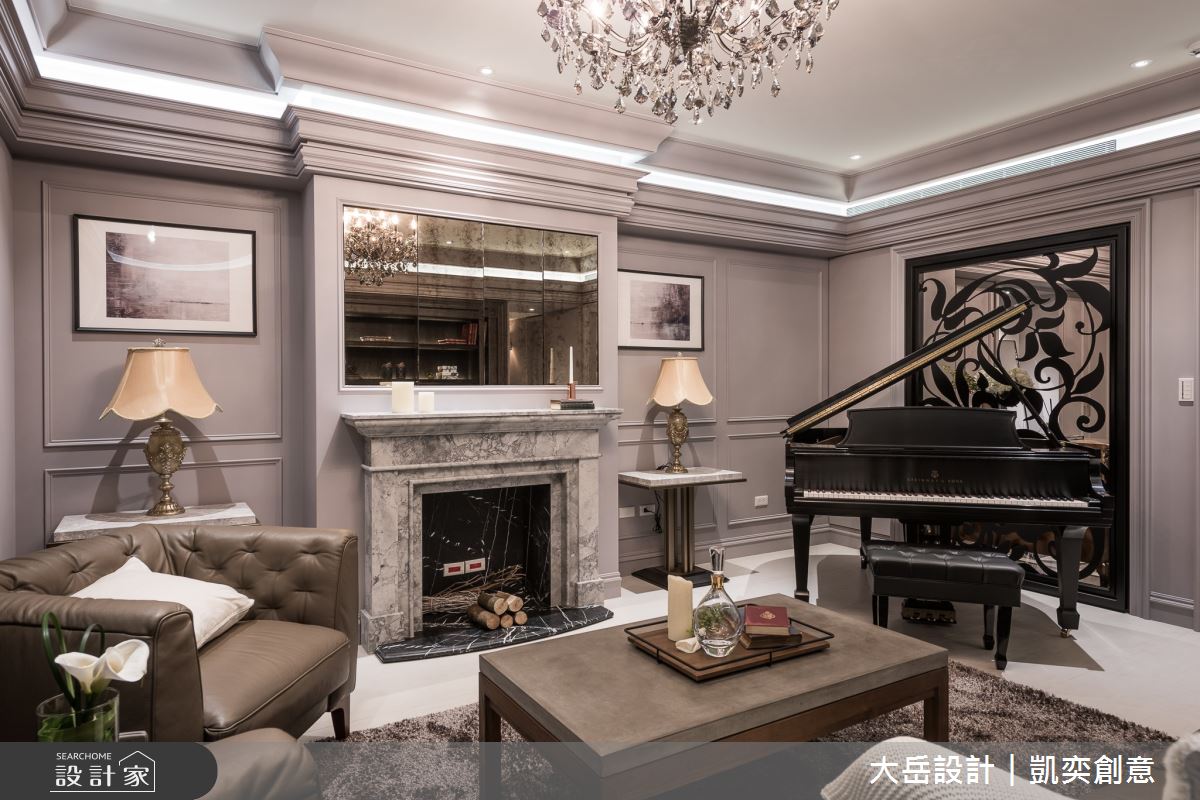 45坪新成屋(5年以下)＿新古典客廳案例圖片＿大岳設計︱凱奕創意＿大岳_元大君品之5
