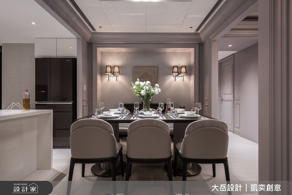 45坪新成屋(5年以下)＿新古典餐廳案例圖片＿大岳設計︱凱奕創意＿大岳_元大君品之6