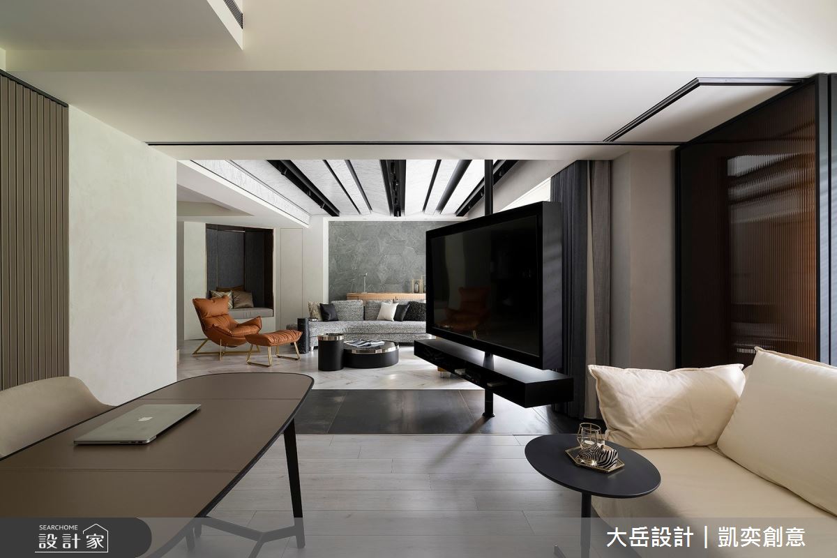 112坪新成屋(5年以下)＿簡約風客廳書房工作區多功能室案例圖片＿大岳設計︱凱奕創意＿大岳_信義亞緻之8