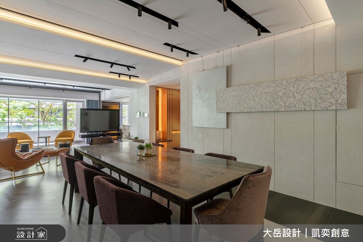112坪新成屋(5年以下)＿簡約風客廳餐廳案例圖片＿大岳設計︱凱奕創意＿大岳_信義亞緻之11