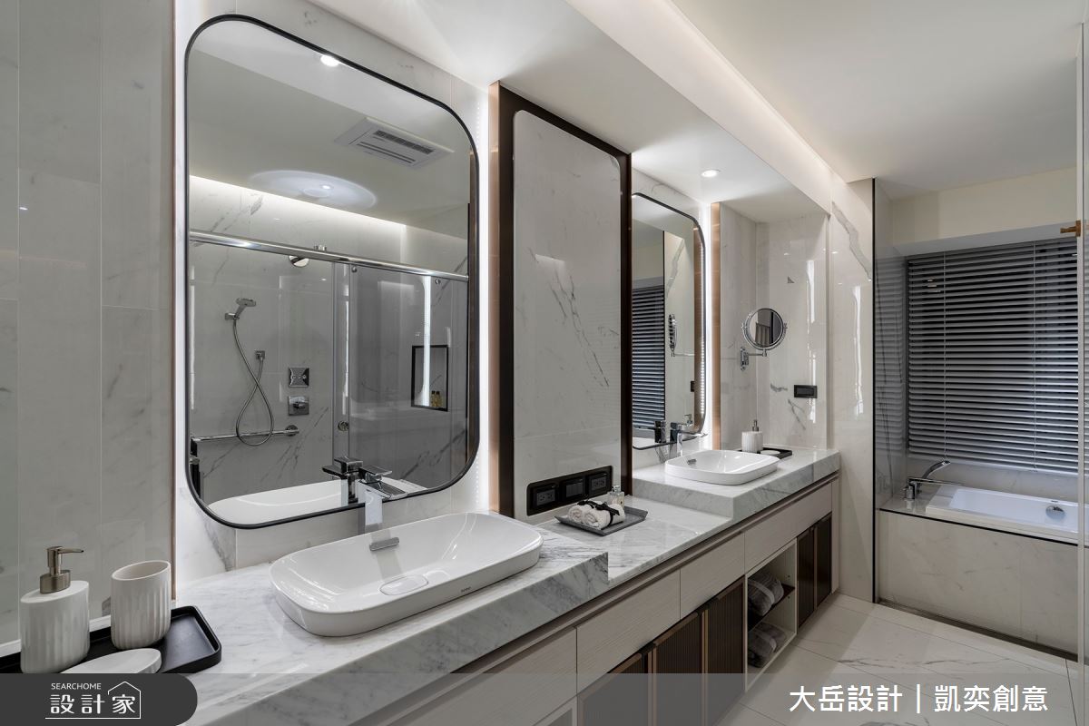 112坪新成屋(5年以下)＿簡約風浴室案例圖片＿大岳設計︱凱奕創意＿大岳_信義亞緻之18
