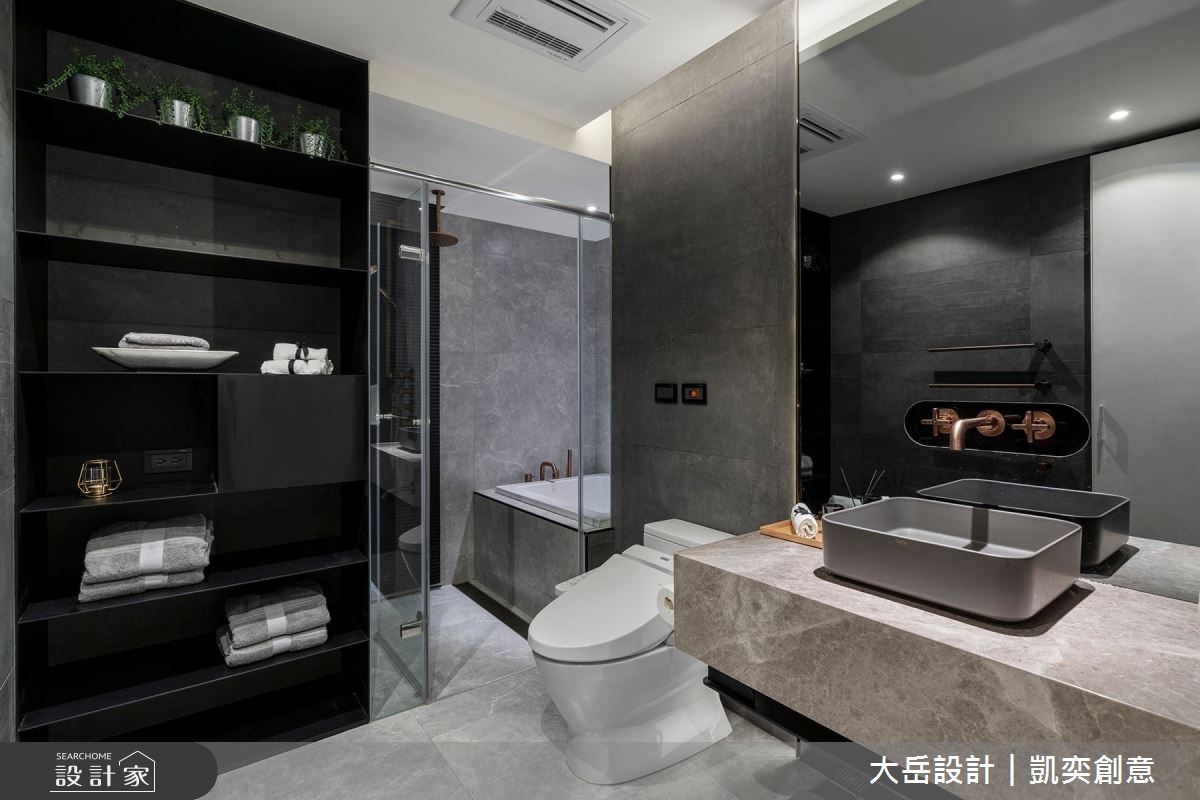 112坪新成屋(5年以下)＿簡約風浴室案例圖片＿大岳設計︱凱奕創意＿大岳_信義亞緻之20