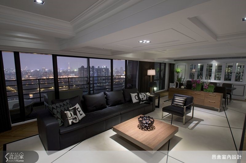 130坪新成屋(5年以下)＿新古典客廳案例圖片＿邑舍室內設計＿邑舍_05之5