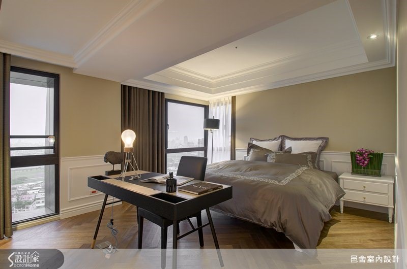 130坪新成屋(5年以下)＿新古典臥室案例圖片＿邑舍室內設計＿邑舍_05之17