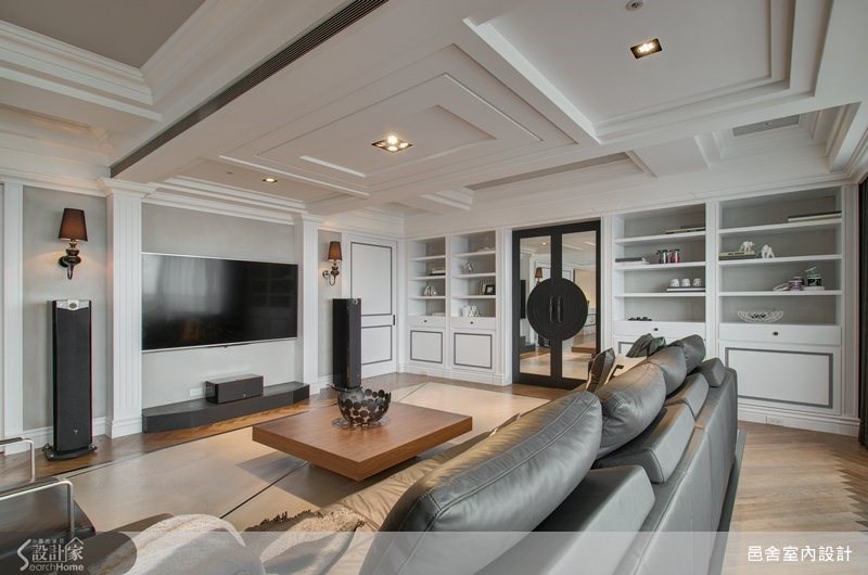 130坪新成屋(5年以下)＿新古典客廳案例圖片＿邑舍室內設計＿邑舍_05之3