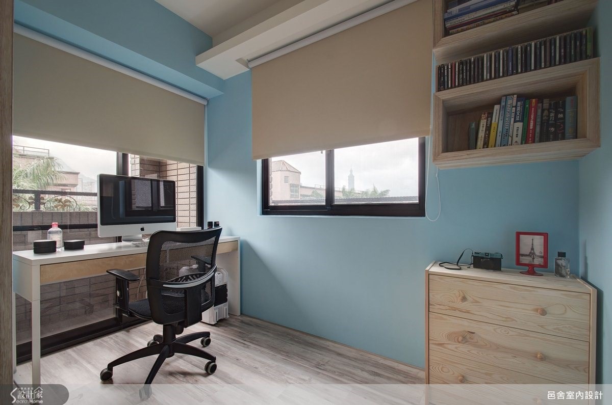 21坪新成屋(5年以下)＿北歐風書房案例圖片＿邑舍室內設計＿邑舍_08之10