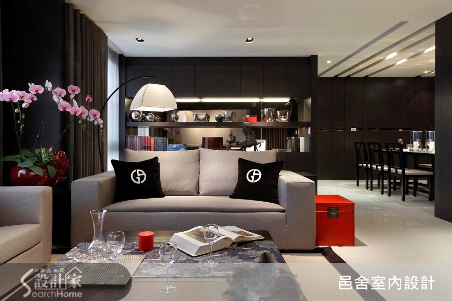 32坪新成屋(5年以下)＿現代風客廳案例圖片＿邑舍室內設計＿邑舍_10之5