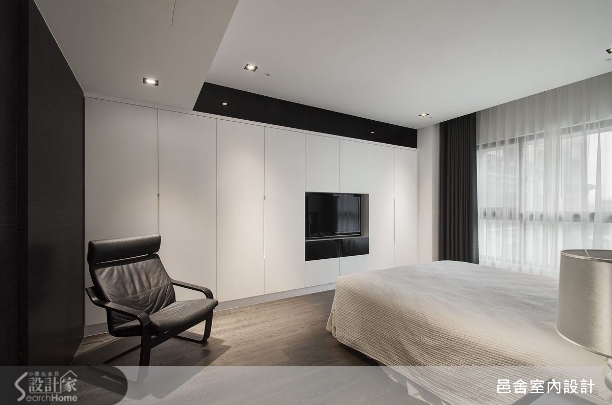 40坪新成屋(5年以下)＿現代風臥室案例圖片＿邑舍室內設計＿邑舍_12之9