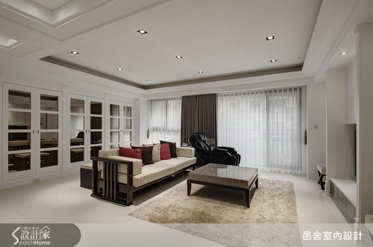 40坪新成屋(5年以下)＿新古典客廳案例圖片＿邑舍室內設計＿邑舍_09之1